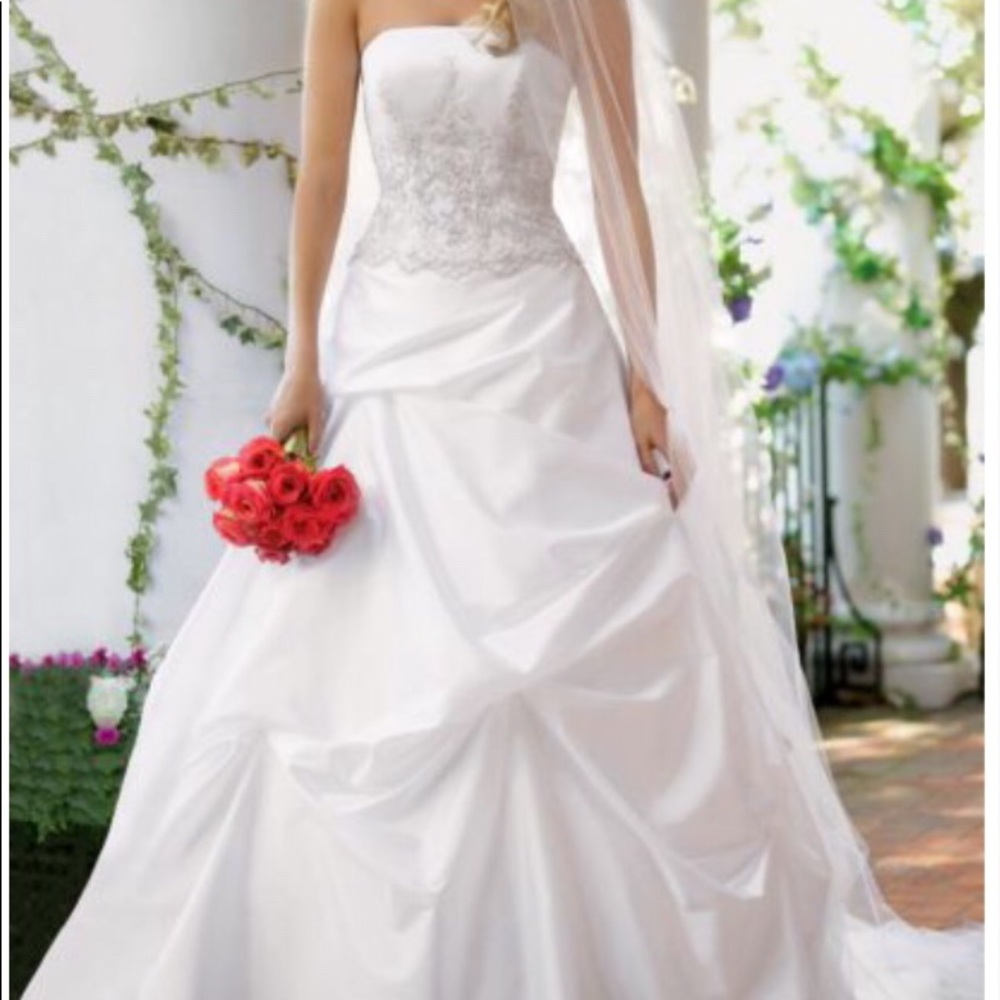 David’s Bridal Satin Gown